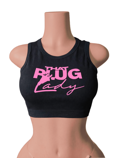 That Plug Lady Ribbed Crop Tank - That Plug Lady