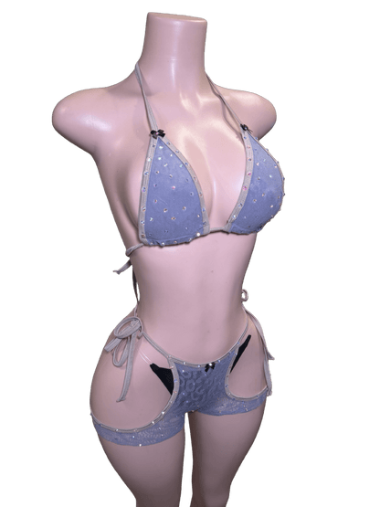 Velvet Tease Set - Beige - That Plug Lady
