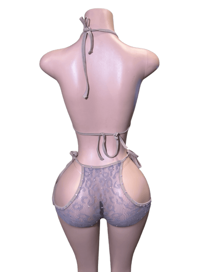 Velvet Tease Set - Beige - That Plug Lady